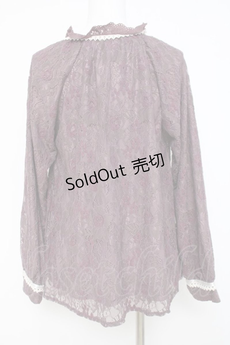画像2: axes femme / 花柄総レースブラウス M ピンク Y-26-04-17-115-AX-TO-SZ-ZT791 (2)