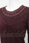 画像3: axes femme / 襟レースカットソー M ワイン Y-26-04-17-116-AX-TO-SZ-ZY (3)