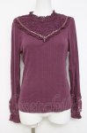 画像1: axes femme / 袖モチーフプルオーバー M パープル Y-26-04-17-117-AX-TO-SZ-ZY (1)