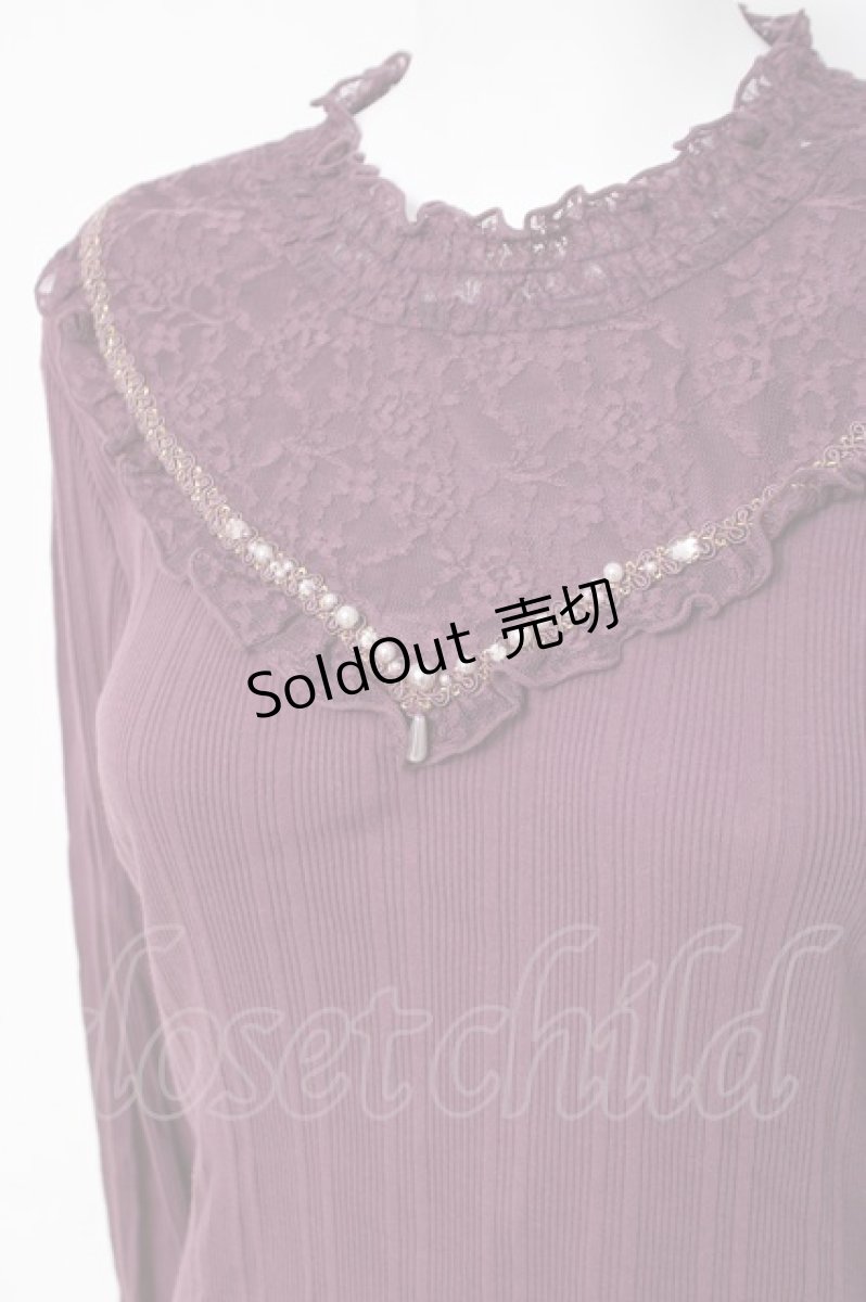 画像3: axes femme / 袖モチーフプルオーバー M パープル Y-26-04-17-117-AX-TO-SZ-ZY (3)