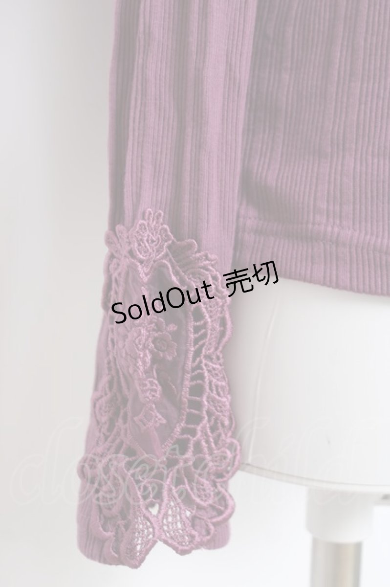 画像4: axes femme / 袖モチーフプルオーバー M パープル Y-26-04-17-117-AX-TO-SZ-ZY (4)