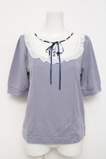 画像1: axes femme / ヨーク切替フリルカットプルオーバー F ラベンダー Y-26-04-17-122-AX-TO-SZ-ZS (1)