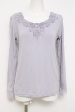 画像1: axes femme / レースモチーフインナープルオーバー M ラベンダー Y-26-04-17-124-AX-TO-SZ-ZY (1)