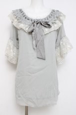 画像1: axes femme / レイヤードフリル楊柳トップス M ミント Y-26-04-17-125-AX-TO-SZ-ZY (1)