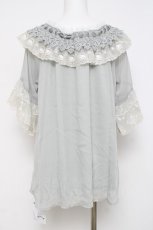 画像2: axes femme / レイヤードフリル楊柳トップス M ミント Y-26-04-17-125-AX-TO-SZ-ZY (2)