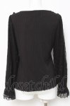画像2: axes femme / ローズガーデン袖レースプルオーバー  黒 Y-26-04-17-128-AX-TO-SZ-ZY (2)