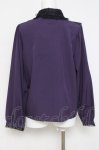 画像2: NOEMIE / 刺繍リボンブラウス  パープル Y-26-04-17-130-LO-BL-SZ-ZY (2)