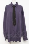 画像1: NOEMIE / ネクタイ付きユニセックスシャツ  パープル Y-26-04-17-131-LO-BL-SZ-ZY (1)