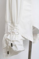画像3: Ozz oneste / 薔薇刺繍スタンドカラー編み上げトップス  オフシロ Y-26-04-17-136-OO-TO-SZ-ZS (3)