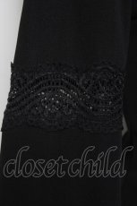 画像4: Ozz Croce / レース切替編み上げトップス  黒 Y-26-04-17-138-OO-TO-SZ-ZY (4)