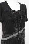 画像3: Rozen Kavalier / レース切替プリントチュニック  黒 Y-26-04-17-139-OO-OP-SZ-ZY (3)