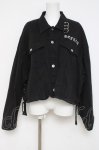 画像1: REFLEM / クロップデニムジャケット F ブラック Y-26-04-17-142-PU-TO-SZ-ZY (1)