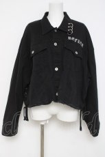 画像1: REFLEM / クロップデニムジャケット F ブラック Y-26-04-17-142-PU-TO-SZ-ZY (1)