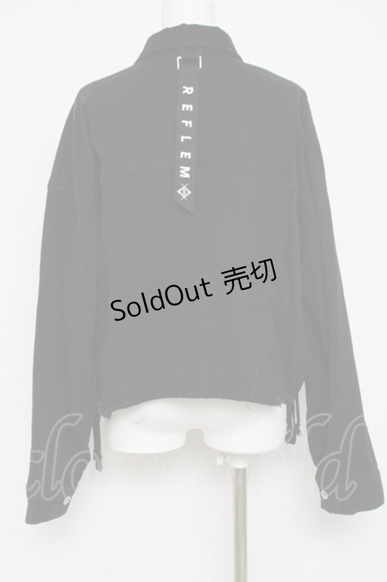 画像2: REFLEM / クロップデニムジャケット F ブラック Y-26-04-17-142-PU-TO-SZ-ZY (2)