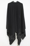 画像2: axes femme / バラ釦付UVイレヘムポンチョ 75×142cm 黒 Y-26-04-17-143-AX-TO-SZ-ZY (2)