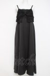 画像1: axes femme / ビッグレースリボンキャミワンピース  黒 Y-26-04-17-150-AX-OP-SZ-ZY (1)