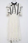 画像1: axes femme / パイピングレースワンピース F 生成り Y-26-04-17-162-AX-OP-SZ-ZY (1)
