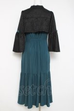 画像2: axes femme POETIQUE / ロータス刺繍チャイナワンピース  グリーン Y-26-04-17-174-AX-OP-SZ-ZS (2)