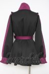 画像3: DearMyLove / 十字架刺繍フリルシスタージャージワンピース  黒×パープル Y-26-04-17-179-EL-OP-SZ-ZY (3)