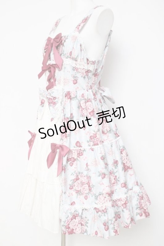 画像2: BABY, THE STARS SHINE BRIGHT / シュガーブーケ〜永遠の乙女の憧れ〜柄ジャンパースカートIII  アンティークブルー Y-26-04-17-183-BA-OP-SZ-ZY (2)