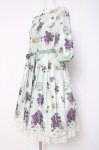 画像2: Melody BasKet / 菫の花束ワンピース  グリーン Y-26-04-17-184-LO-OP-SZ-ZY (2)
