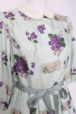 画像4: Melody BasKet / 菫の花束ワンピース  グリーン Y-26-04-17-184-LO-OP-SZ-ZY (4)