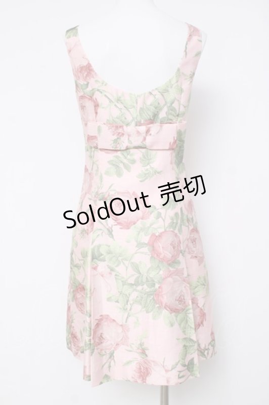 画像3: JESUS DIAMANTE / 令嬢ワンピース 38 メリーベルローズ柄/ピンク Y-26-04-17-187-JE-OP-SZ-ZY (3)