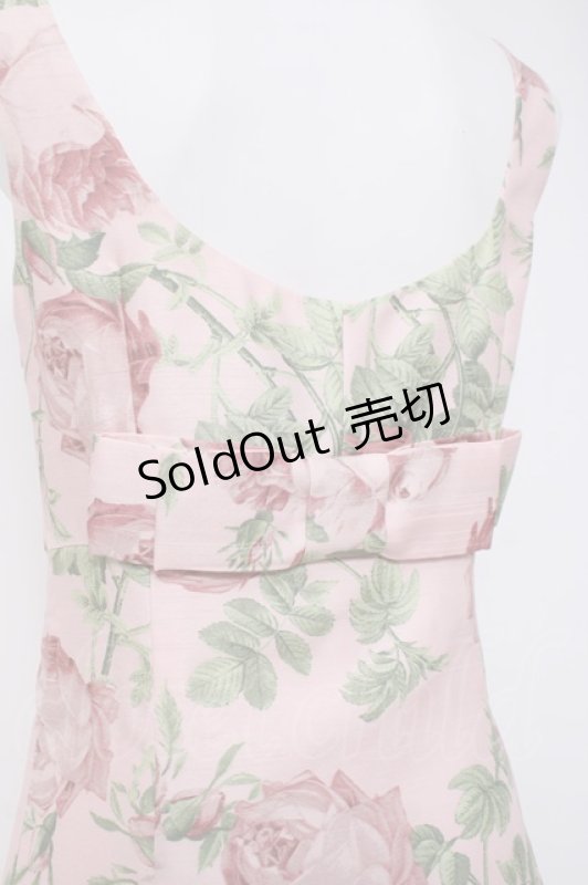 画像4: JESUS DIAMANTE / 令嬢ワンピース 38 メリーベルローズ柄/ピンク Y-26-04-17-187-JE-OP-SZ-ZY (4)