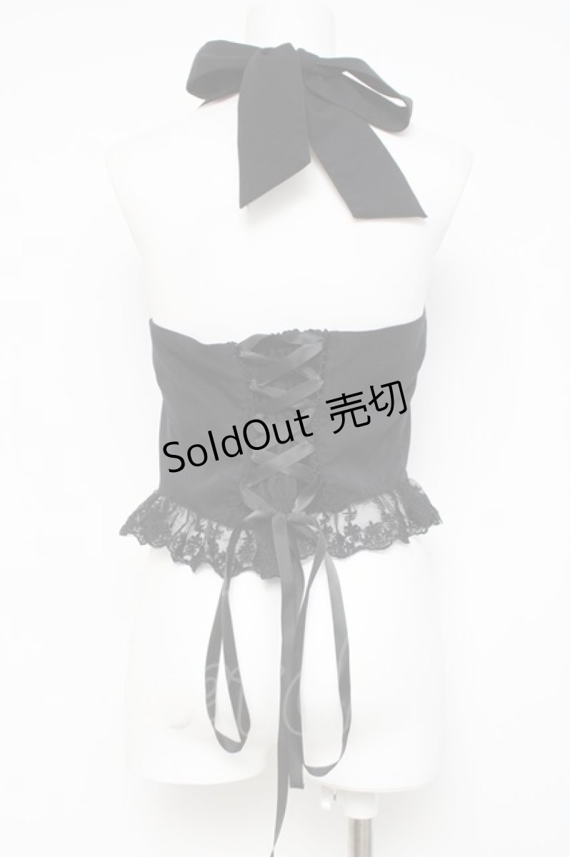 画像3: axes femme / コルセット風フリルビスチェ  黒 Y-26-04-17-190-AX-TO-SZ-ZY (3)