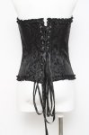 画像3: GOTHその他 / ジャガードオーバーバストコルセット  黒 Y-26-04-17-191-EL-TO-SZ-ZY (3)