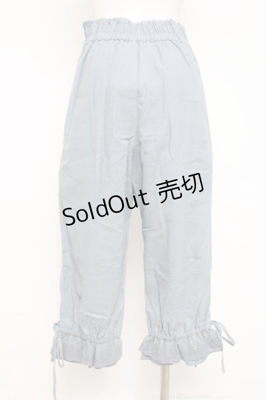 画像2: axes femme POETIQUE / 裾フリルパンツ  サックス Y-26-04-17-195-AX-PA-SZ-ZY (2)