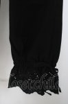 画像3: axes femme / 裾レースストレートパンツ  黒 Y-26-04-17-196-AX-PA-SZ-ZY (3)