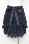 画像2: Ozz oneste / 裾バラ刺繍スカート  紺 Y-26-04-17-204-OO-SK-SZ-ZY (2)
