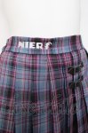 画像3: NieR Clothing / ロゴ刺繍チェックスカート F ブルー Y-26-04-17-205-PU-SK-SZ-ZY (3)