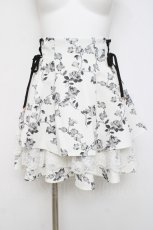画像1: couture BY ROJITA / レーシーティアードミニスカート  白 Y-26-04-17-206-LO-SK-SZ-ZY (1)