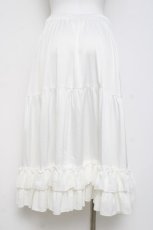 画像2: axes femme kawaii / ミディフリルペチスカート  白 Y-26-04-17-210-AX-SK-SZ-ZY (2)