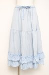 画像1: axes femme kawaii / ミディフリルペチスカート  サックス Y-26-04-17-211-AX-SK-SZ-ZY (1)