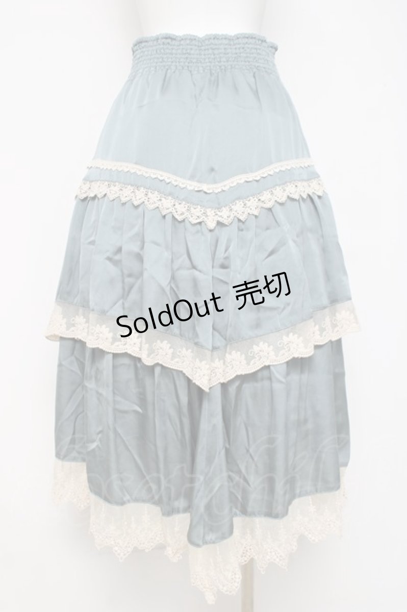 画像3: axes femme / サテンイレヘムスカート  ミント Y-26-04-17-212-AX-SK-SZ-ZY (3)