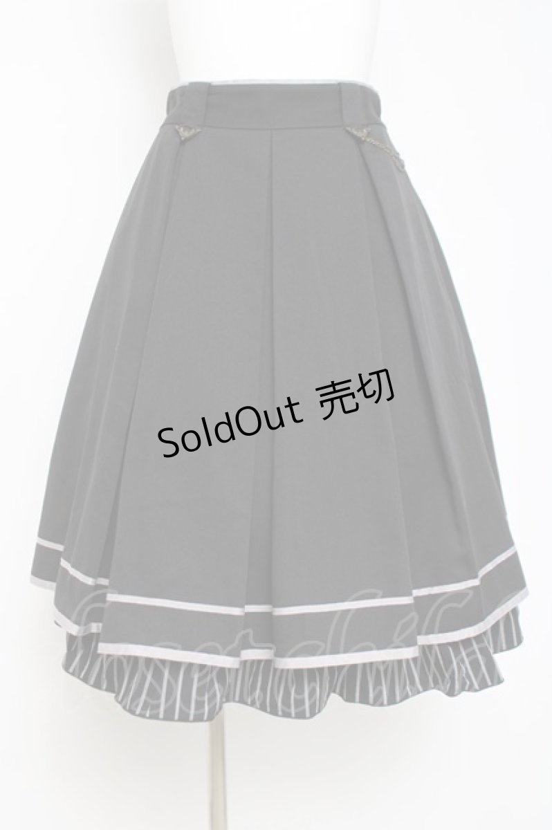 画像1: axes femme / チェーン付きクラシックスカート F 黒 Y-26-04-17-213-AX-SK-SZ-ZY (1)