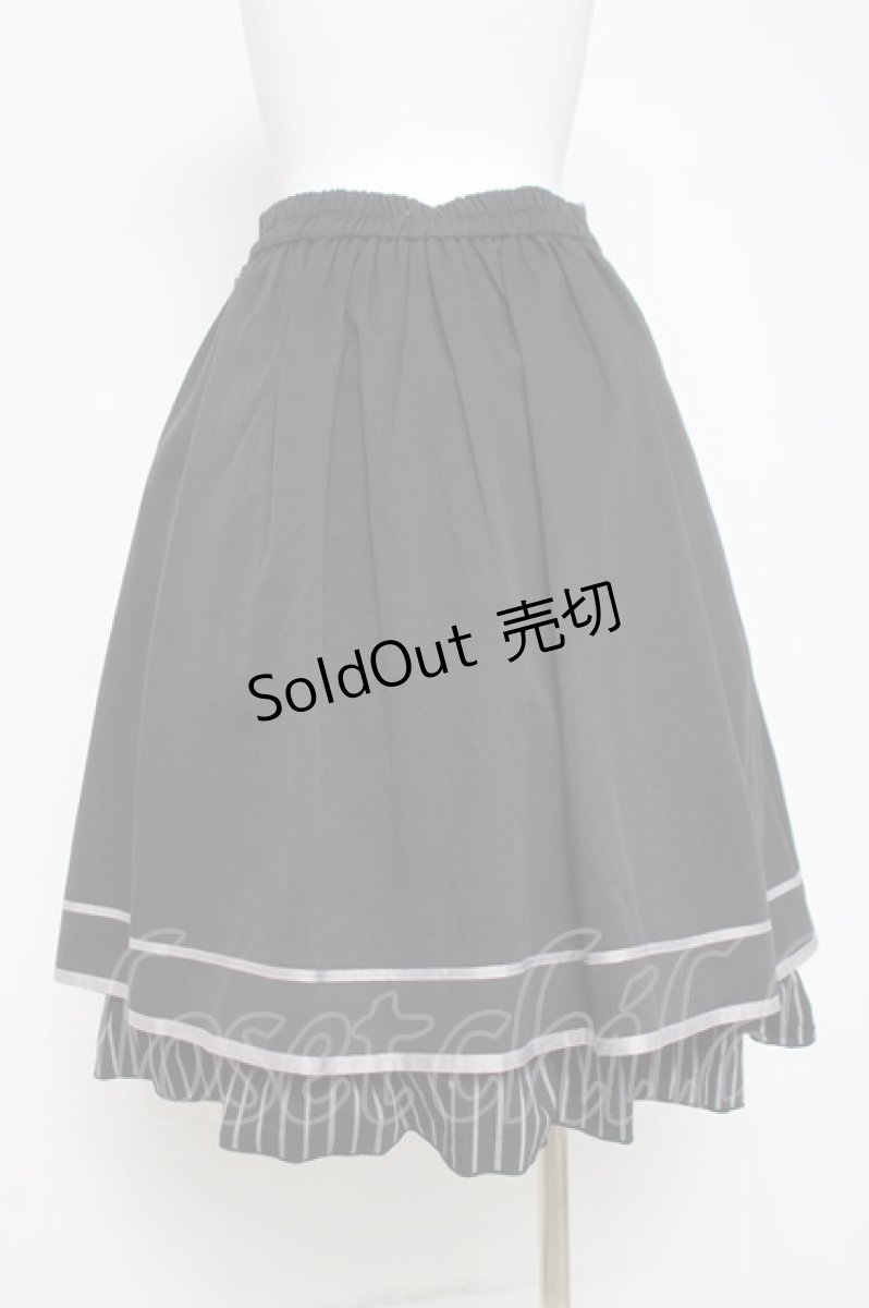 画像2: axes femme / チェーン付きクラシックスカート F 黒 Y-26-04-17-213-AX-SK-SZ-ZY (2)