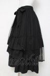 画像2: axes femme / チュール×ティアードスカート F 黒 Y-26-04-17-215-AX-SK-SZ-ZY (2)