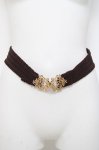 画像2: axes femme / オーナメント金具ゴムベルト  ゴールド Y-26-04-17-029-AX-ZA-SZ-ZY (2)