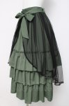 画像2: axes femme / チュール×ティアードスカート F グリーン Y-26-04-17-220-AX-SK-SZ-ZY (2)