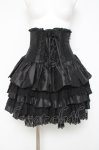 画像1: ATELIER PIERROT / mini corset skirt  ブラック Y-26-04-17-221-EL-SK-SZ-ZY (1)