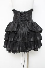 画像3: ATELIER PIERROT / mini corset skirt  ブラック Y-26-04-17-221-EL-SK-SZ-ZY (3)