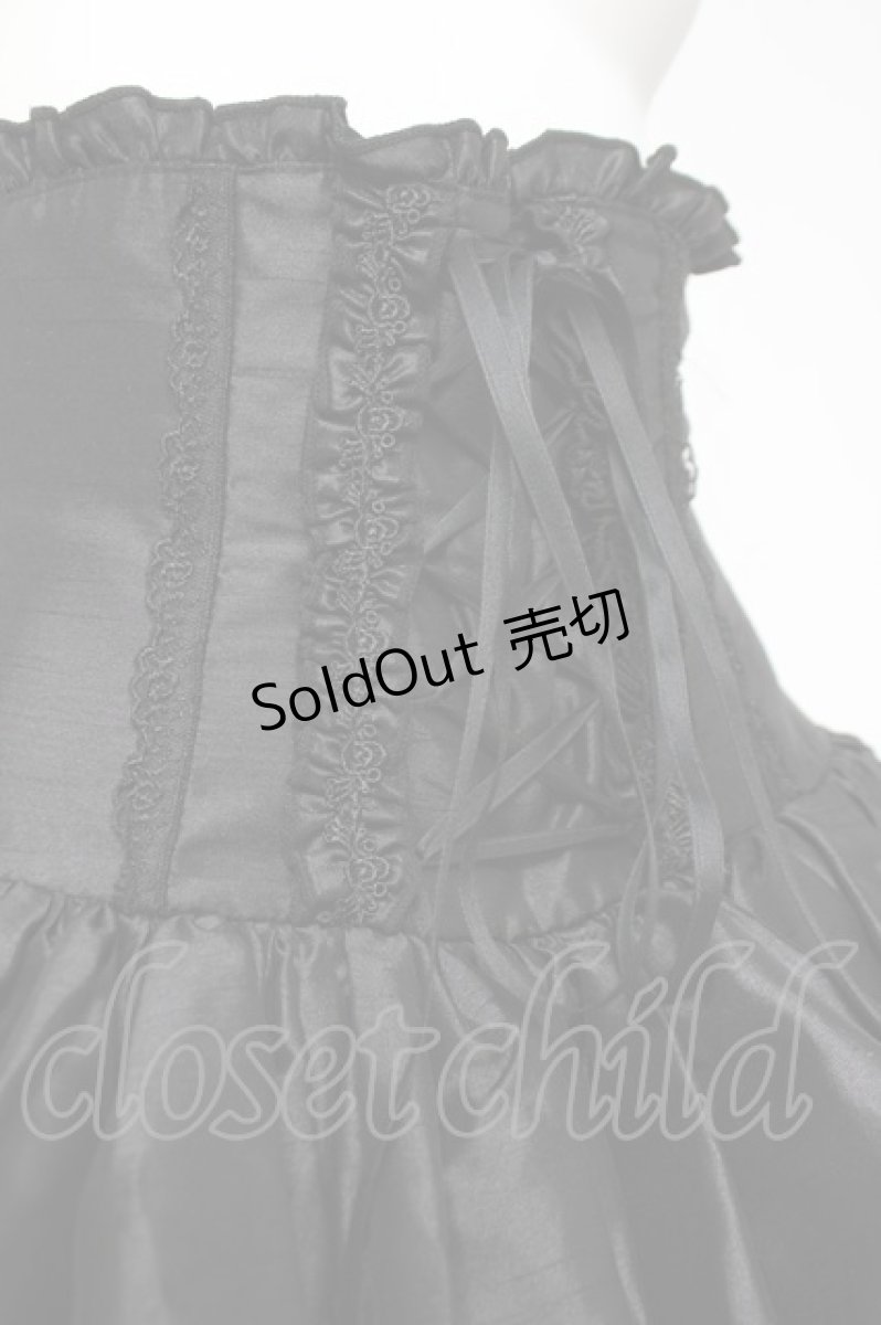 画像4: ATELIER PIERROT / mini corset skirt  ブラック Y-26-04-17-221-EL-SK-SZ-ZY (4)