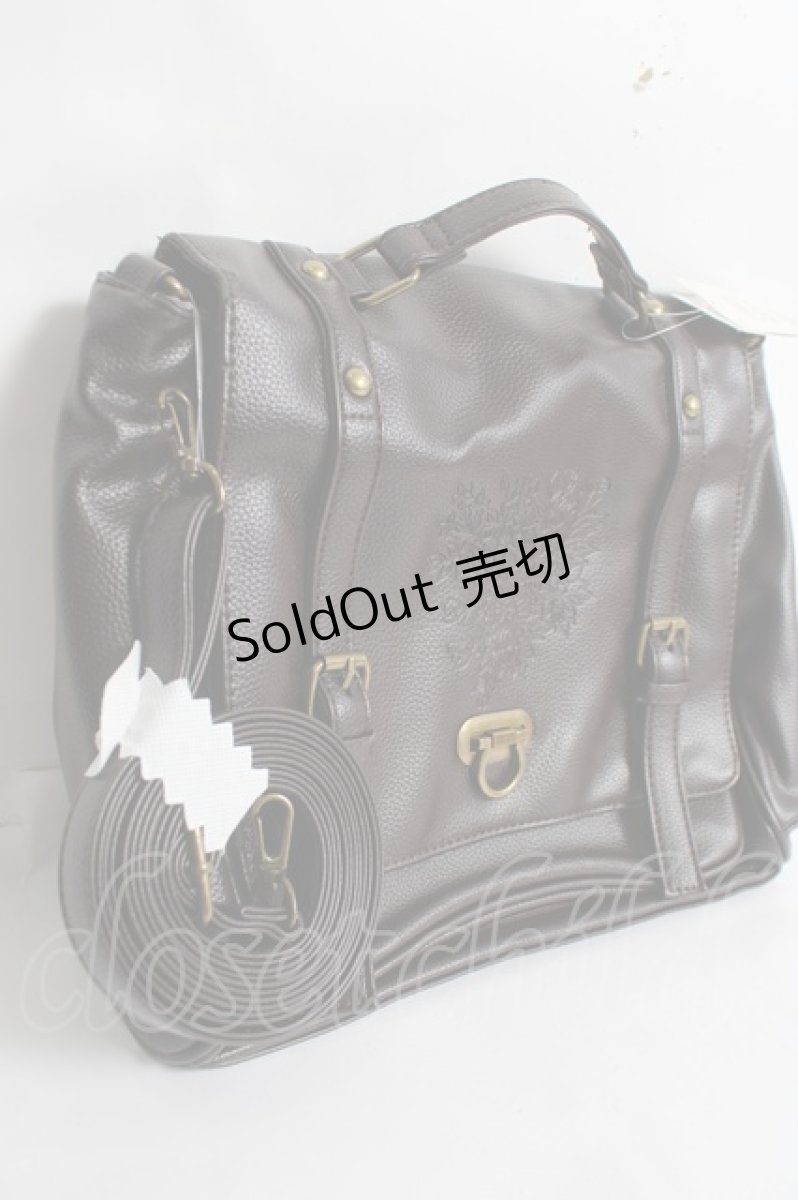 画像2: axes femme / 型押しサッチェルバッグ  茶 Y-26-04-17-032-AX-BG-SZ-ZY (2)