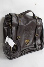 画像2: axes femme / 型押しサッチェルバッグ  茶 Y-26-04-17-032-AX-BG-SZ-ZY (2)