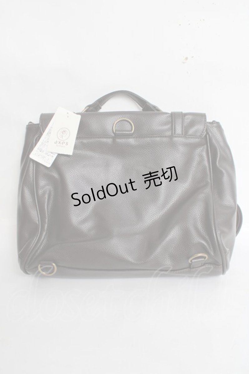 画像3: axes femme / 型押しサッチェルバッグ  茶 Y-26-04-17-032-AX-BG-SZ-ZY (3)