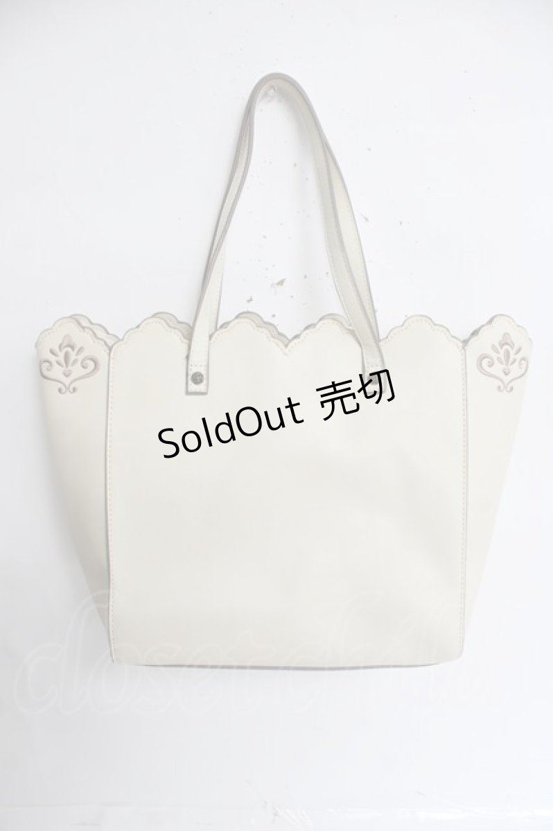 画像3: axes femme / 薔薇刺繍クラシカルバック  生成り Y-26-04-17-034-AX-BG-SZ-ZY (3)